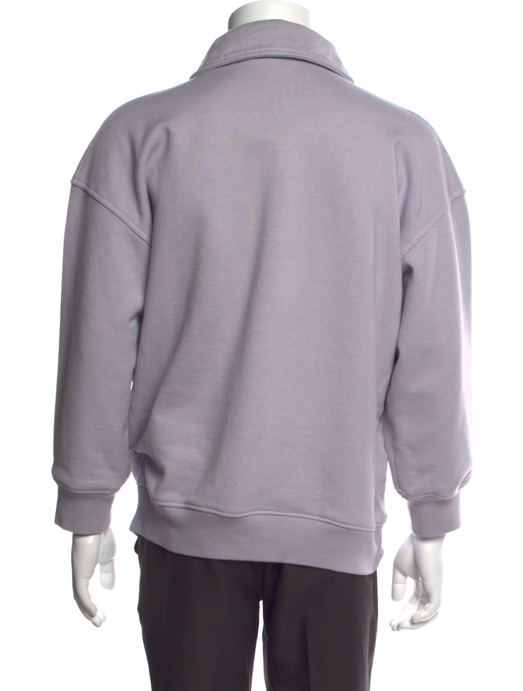 DIOR MEN 2023 Couture Quarter Zip Sweatshirt - Purple Sweatshirts