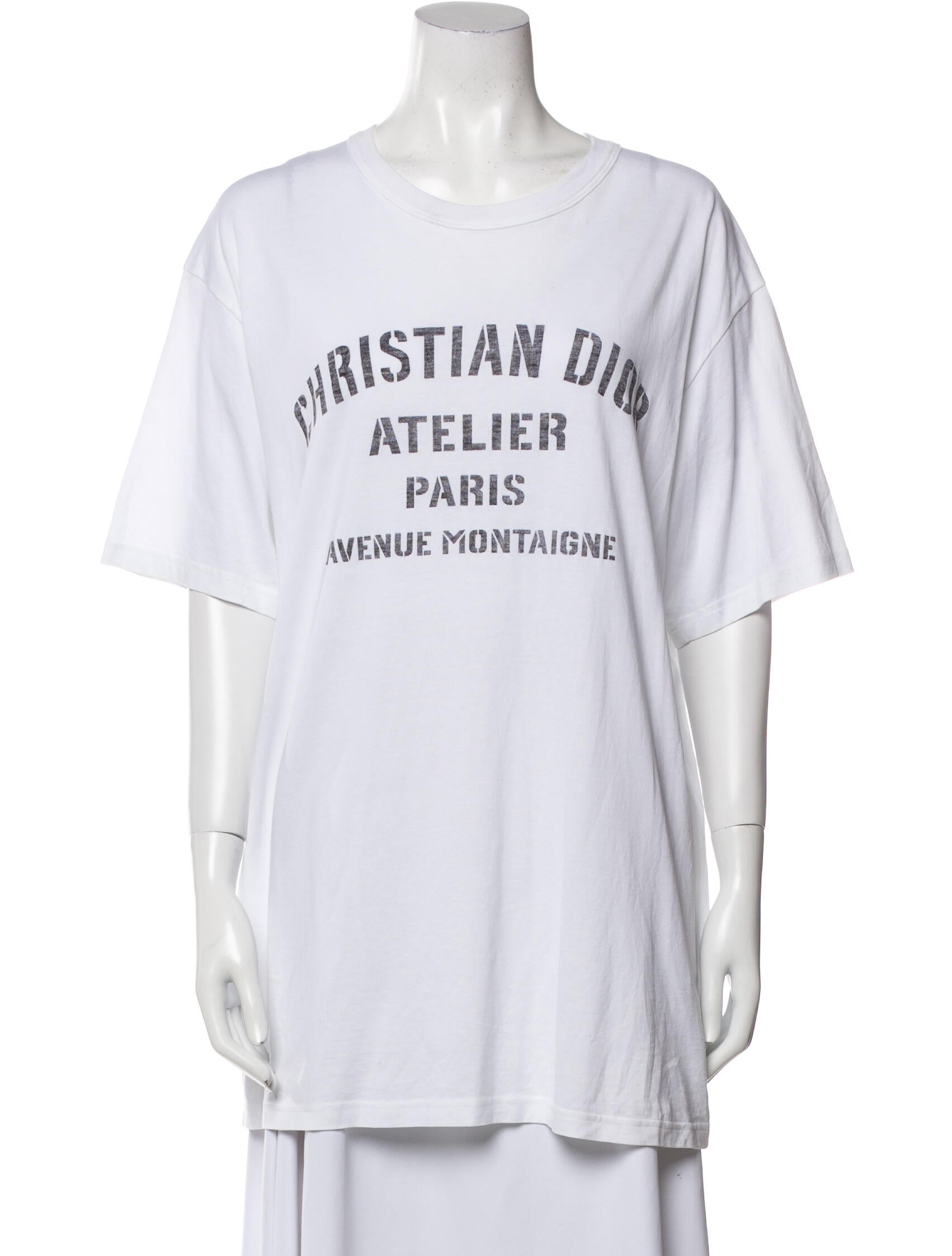 Christian Dior ATELIER Tシャツ Christian Dior // Atelier Short Sleeve T-Shirt // White (XS