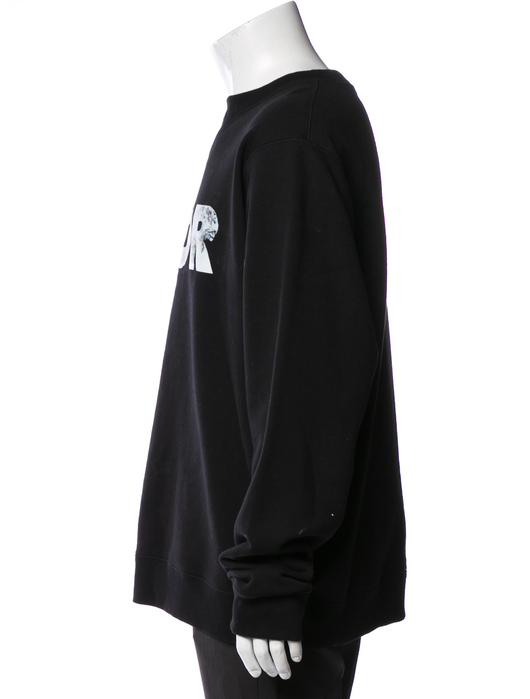 ☆名作☆Dior Homme 刺繍ロゴ スウェット BLK XS シグネチャー 【公式