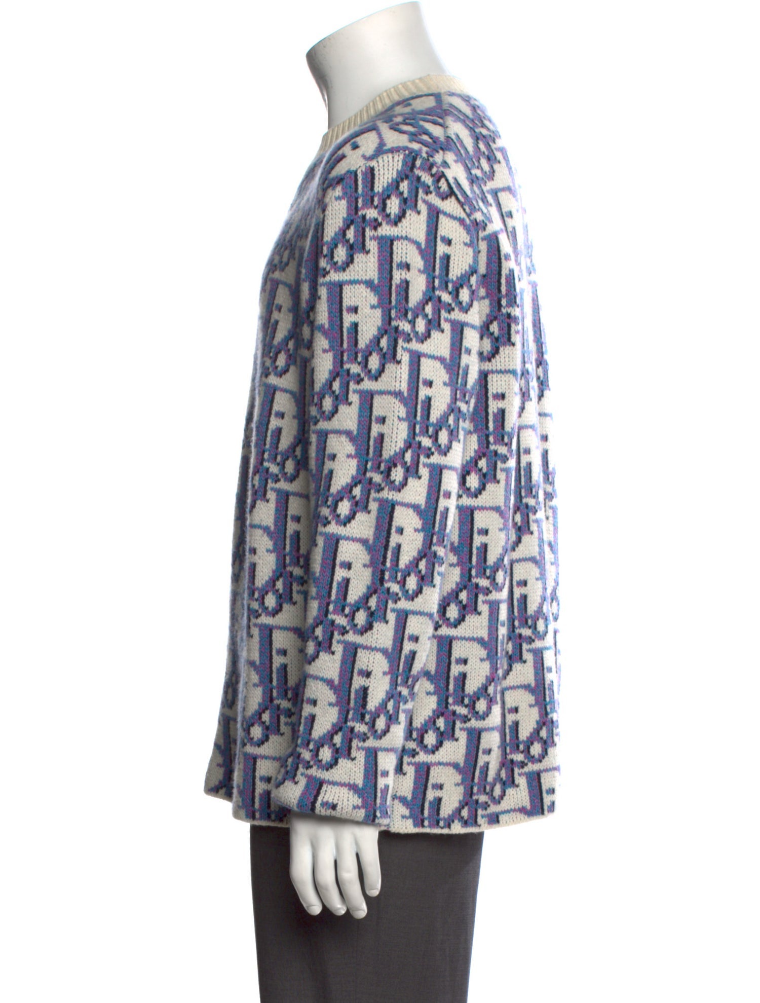 DIOR x Shawn Stussy 2020 Oblique Jacquard Pullover - Purple