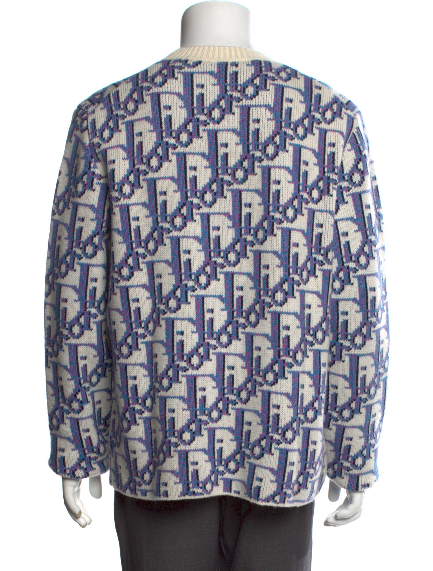 DIOR x Shawn Stussy 2020 Oblique Jacquard Pullover - Purple