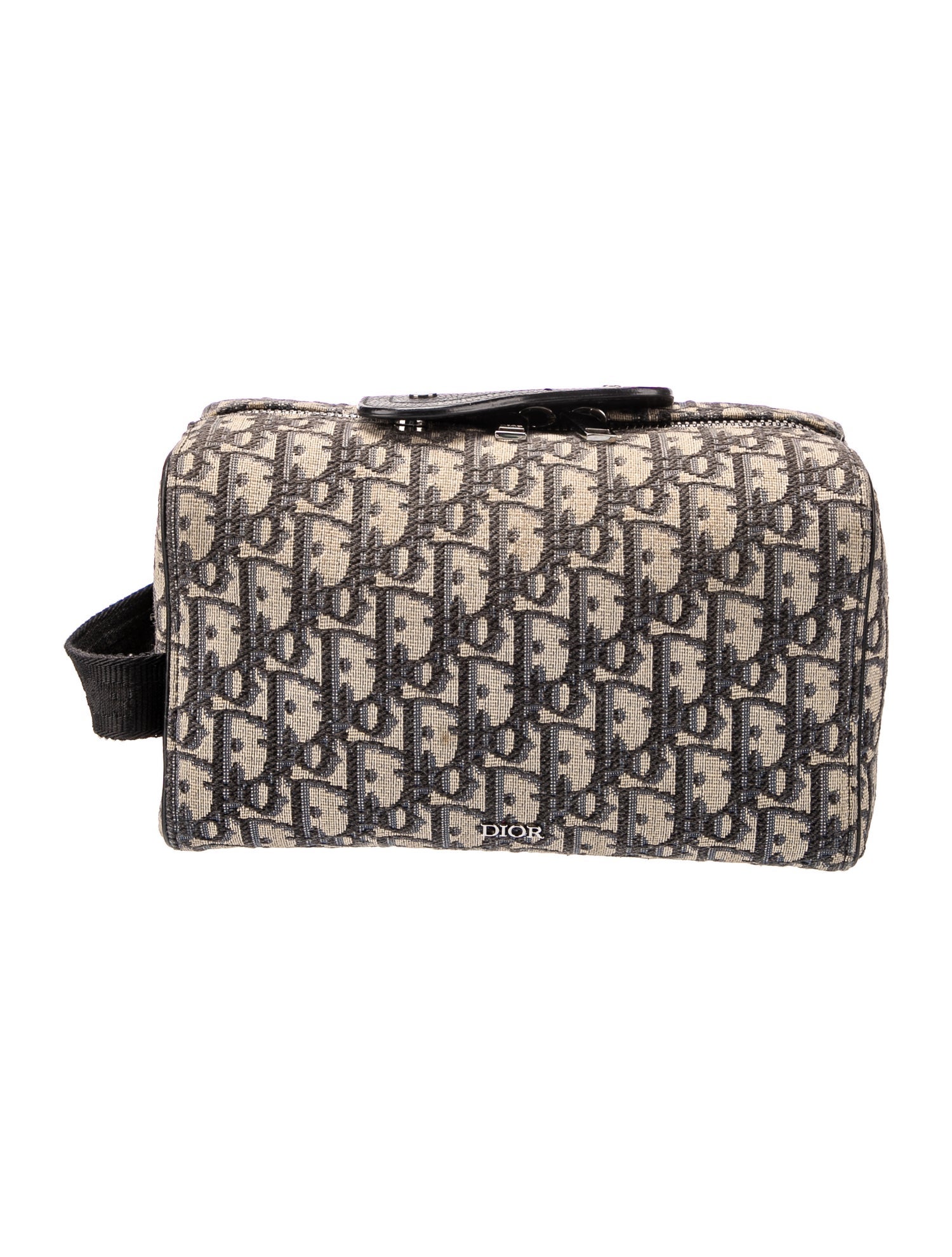 DIOR MEN Oblique Lingot Toiletry Bag - Neutrals Toiletry Bags