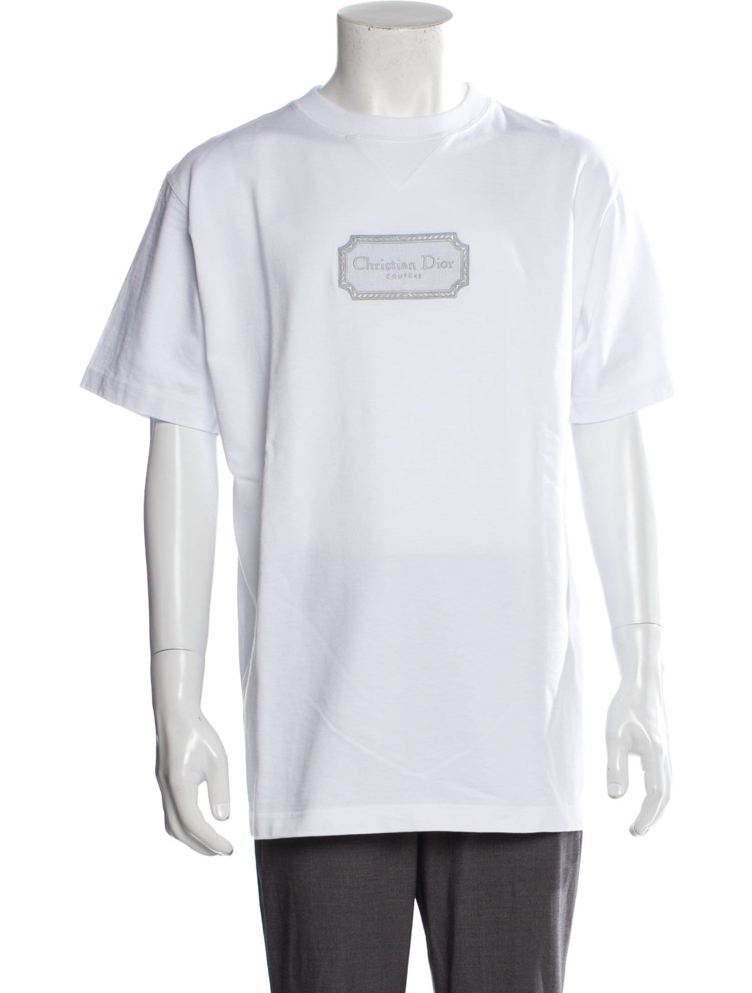 DIOR MEN Graphic Print Crew Neck T-Shirt w/ Tags - White T-Shirts