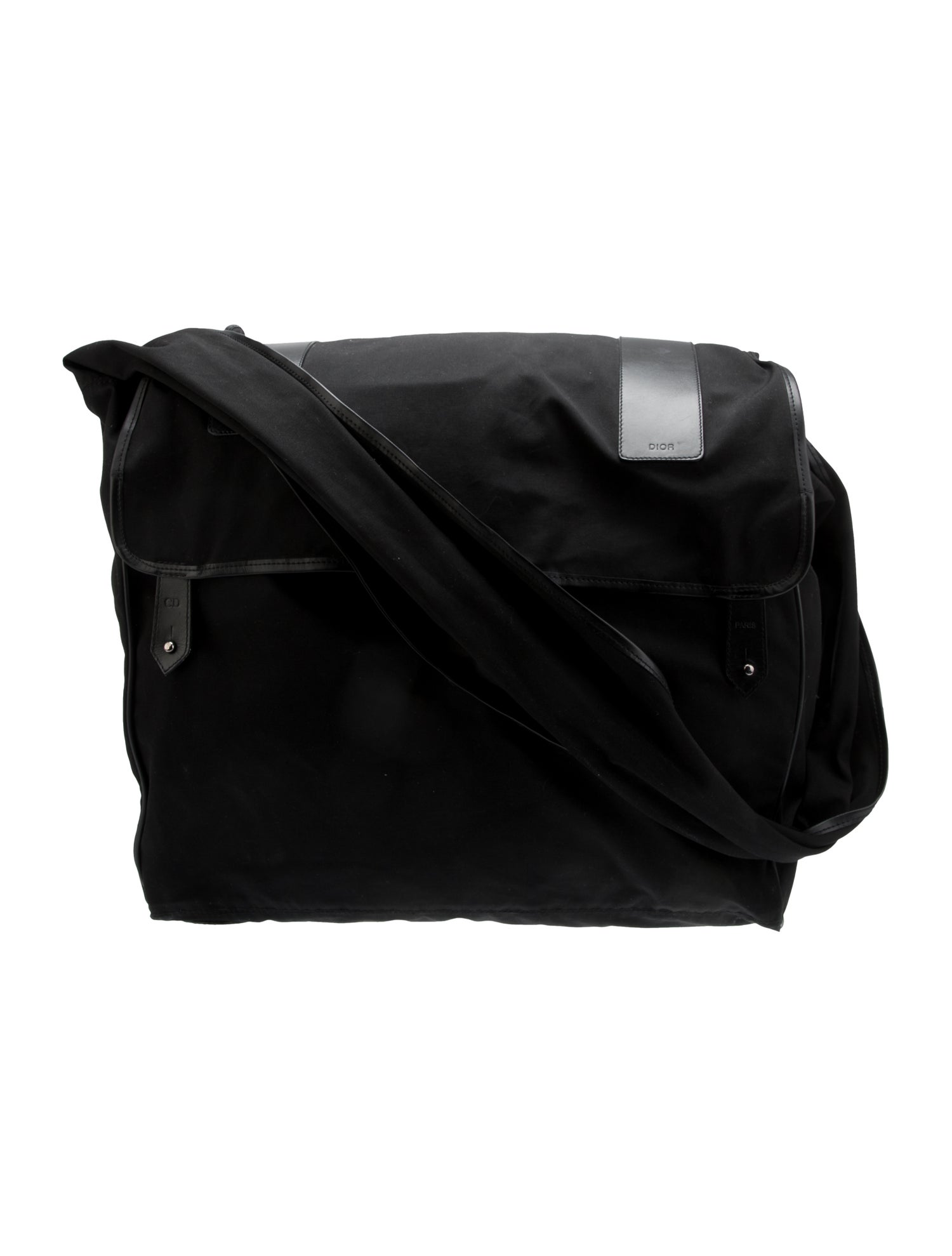 Dior Homme LeatherTrimmed Messenger Bag Black Messenger Bags, Bags
