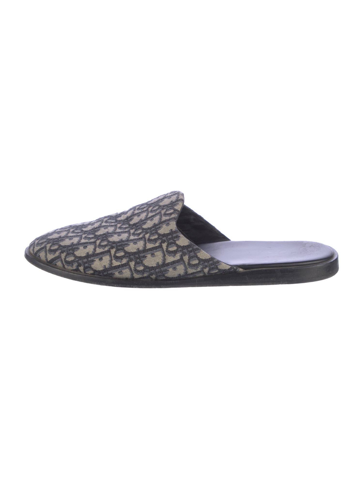 DIOR MEN Indior Oblique Jacquard Slippers - Blue Loafers, Shoes