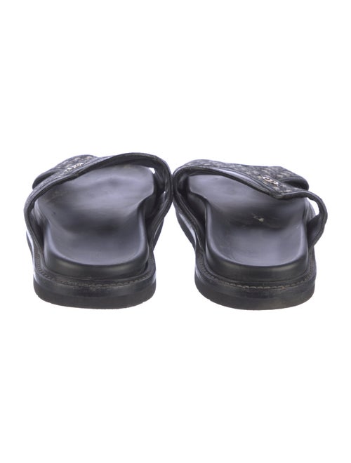 DIOR MEN Oblique Jacquard Canvas Slides