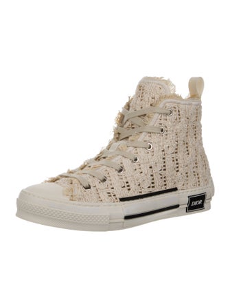DIOR MEN B23 'Dior Oblique Macramé - Cream' Sneakers