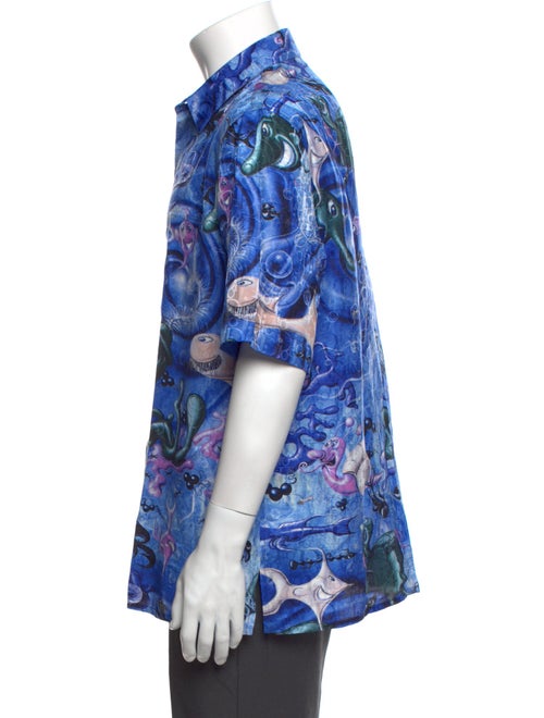 DIOR x Kenny Scharf 2020 Sealife 'Blue Swirl' Shirt