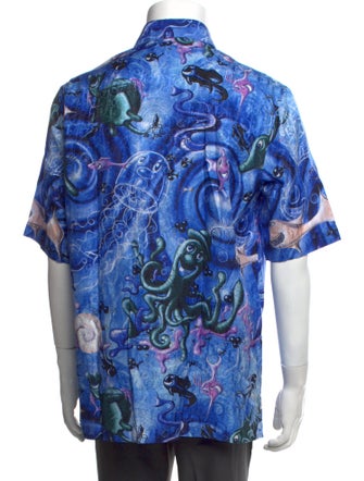 DIOR x Kenny Scharf 2020 Sealife 'Blue Swirl' Shirt