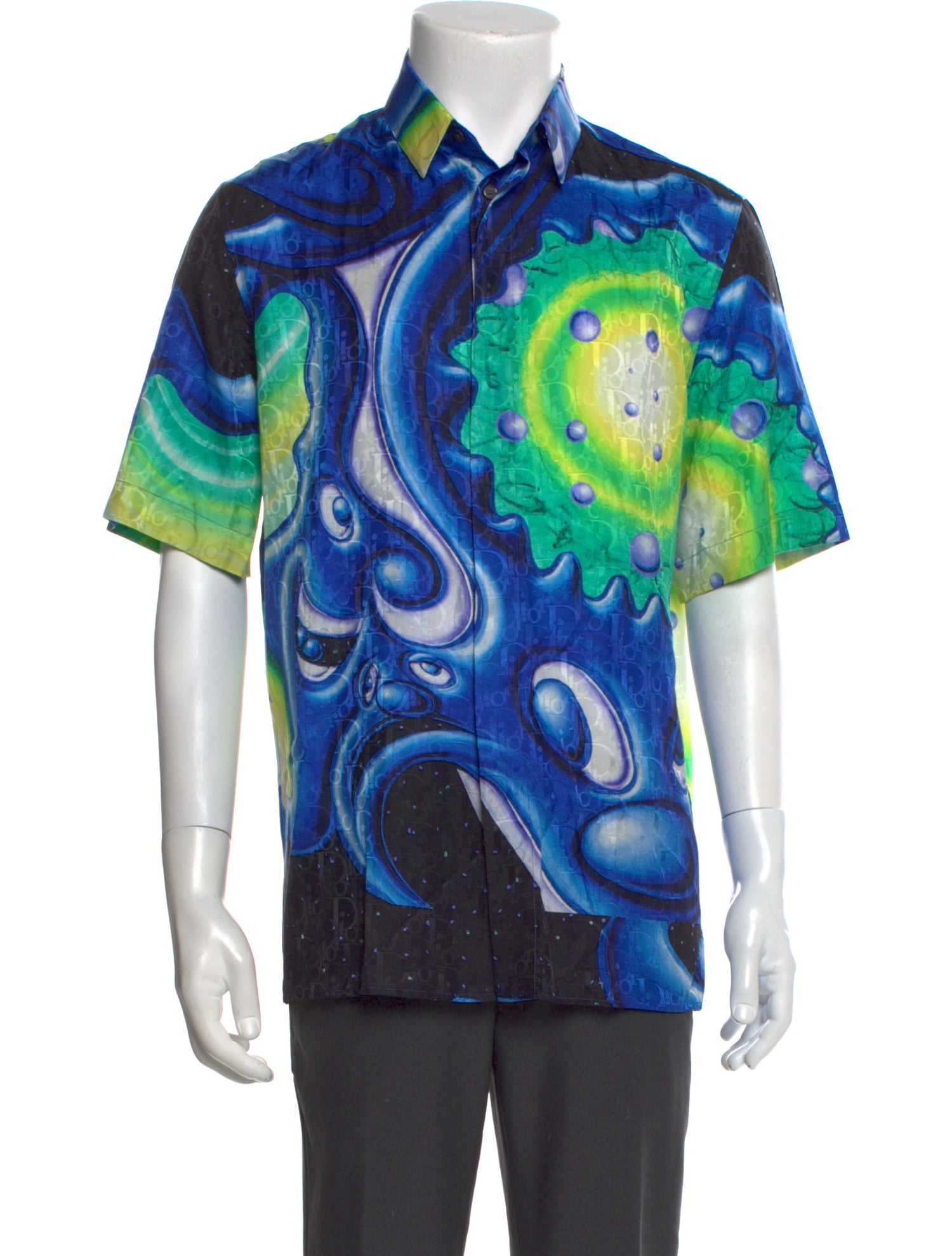 DIOR x Kenny Scharf 2021 Oblique Jacquard Shirt