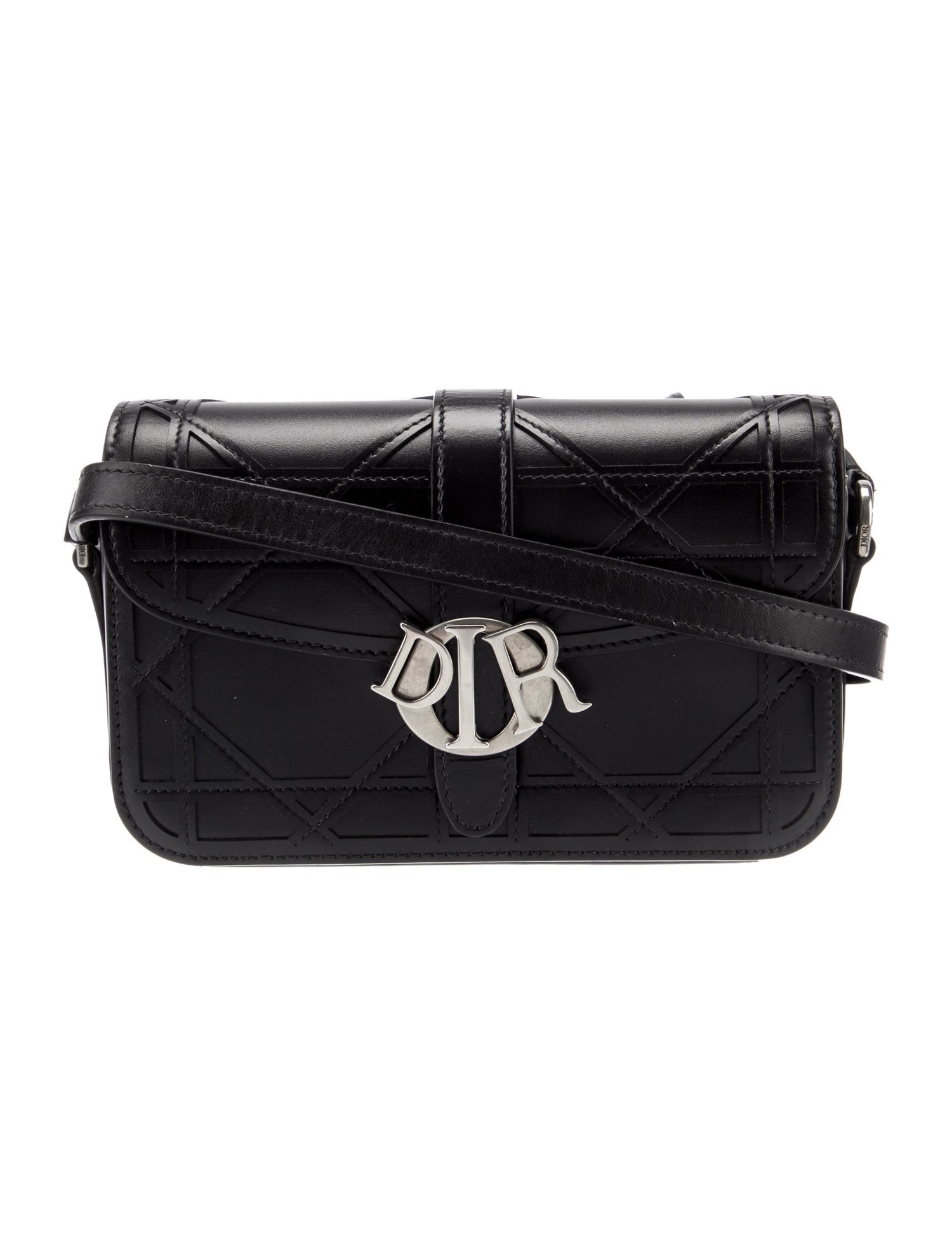 ディオール Dior Charm バッグ ミニ DIOR MEN Leather Charm Bag Mini - Black Messenger Bags, Bags