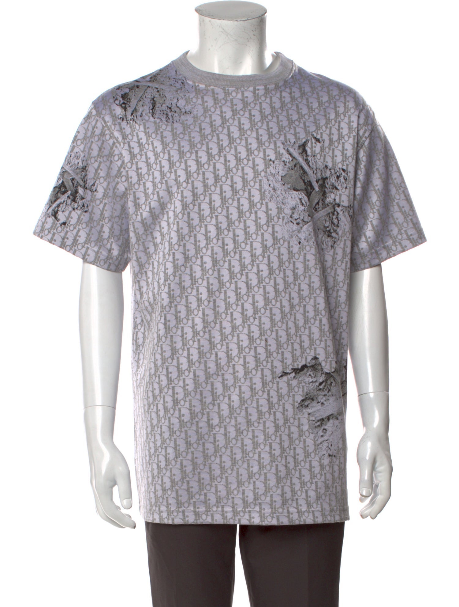 DIOR x Daniel Arsham 2020 Oblique Jacquard T-Shirt - Grey T