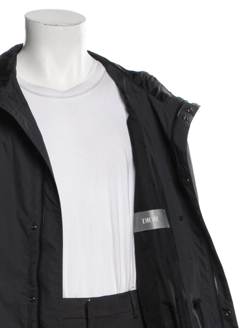 ジャケット・アウター Dior Shawn Stussy 20AW DIOR x Shawn Stussy 2020 Signature Logo Parka - Black Outerwear