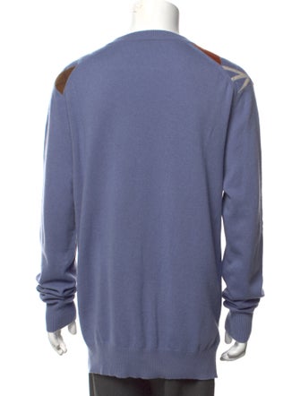 DIOR MEN Cashmere Plaid Print Pullover