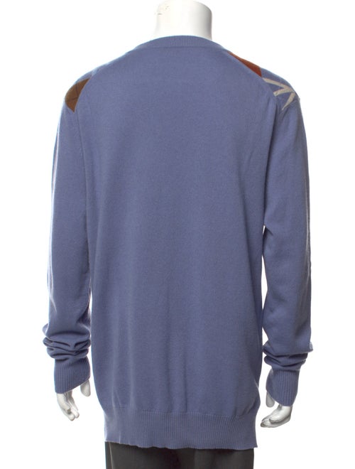 DIOR MEN Cashmere Plaid Print Pullover