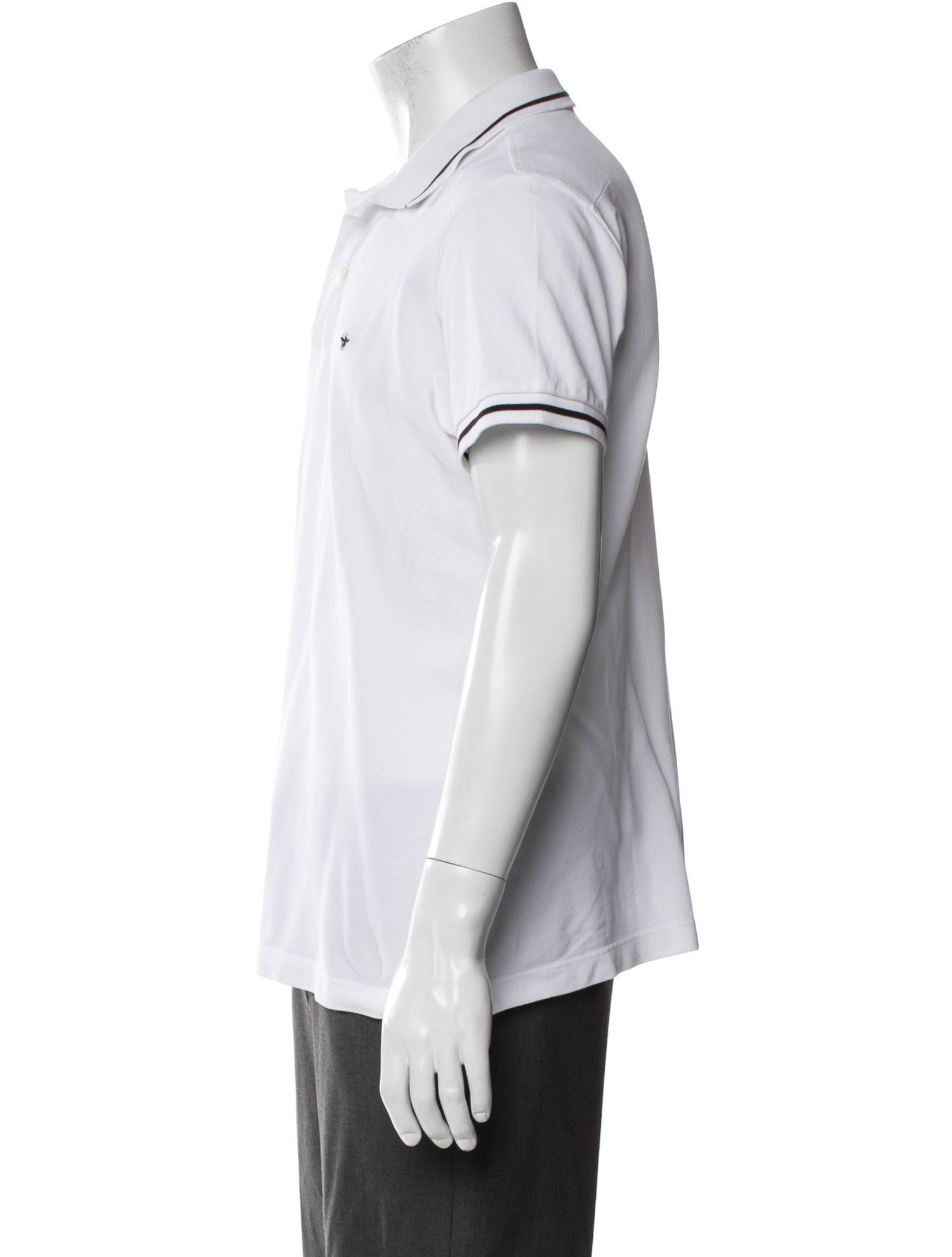 DIOR MEN Bee Accent Collar Polo Shirt