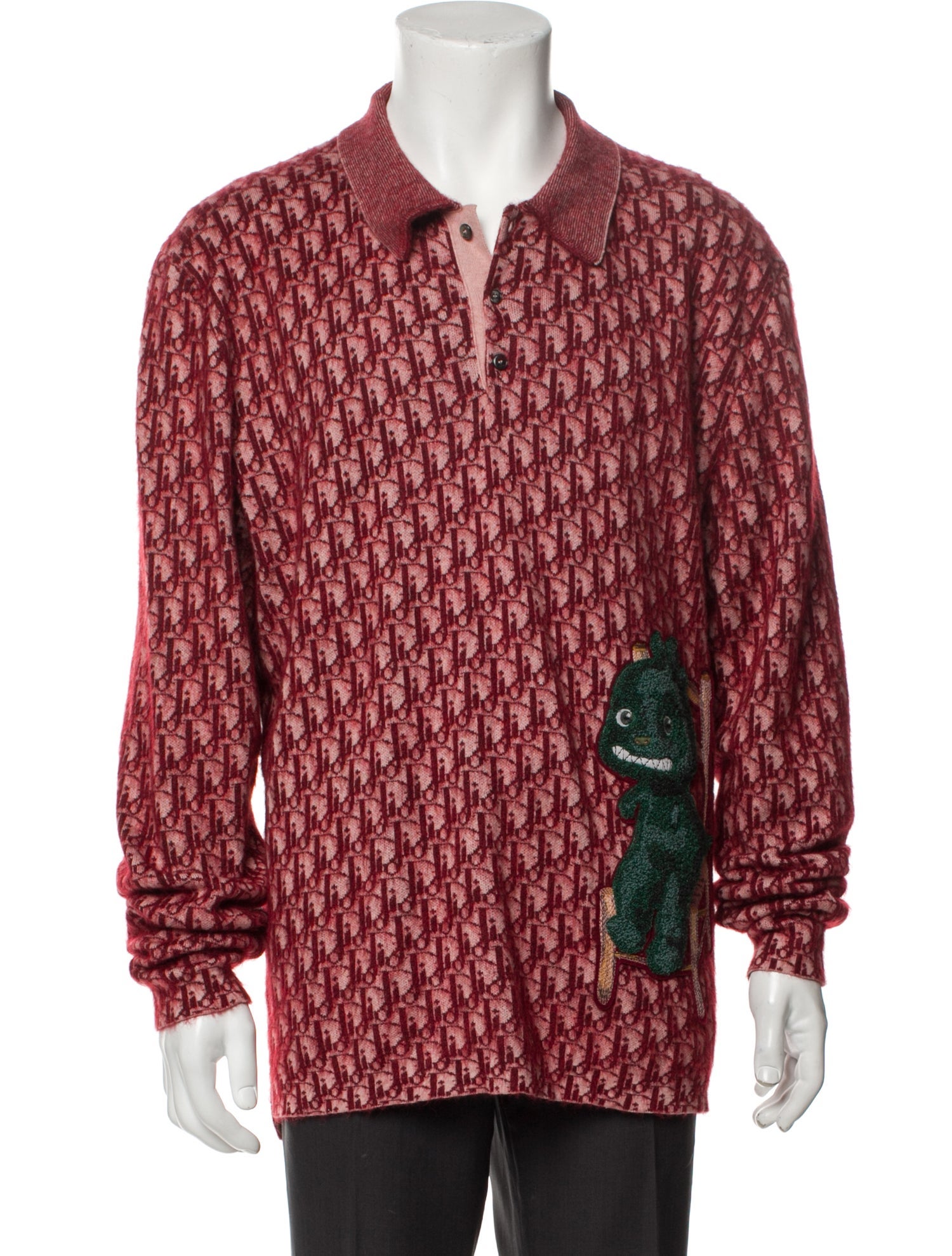 DIOR MEN 2024 Oblique Jacquard Polo Sweater