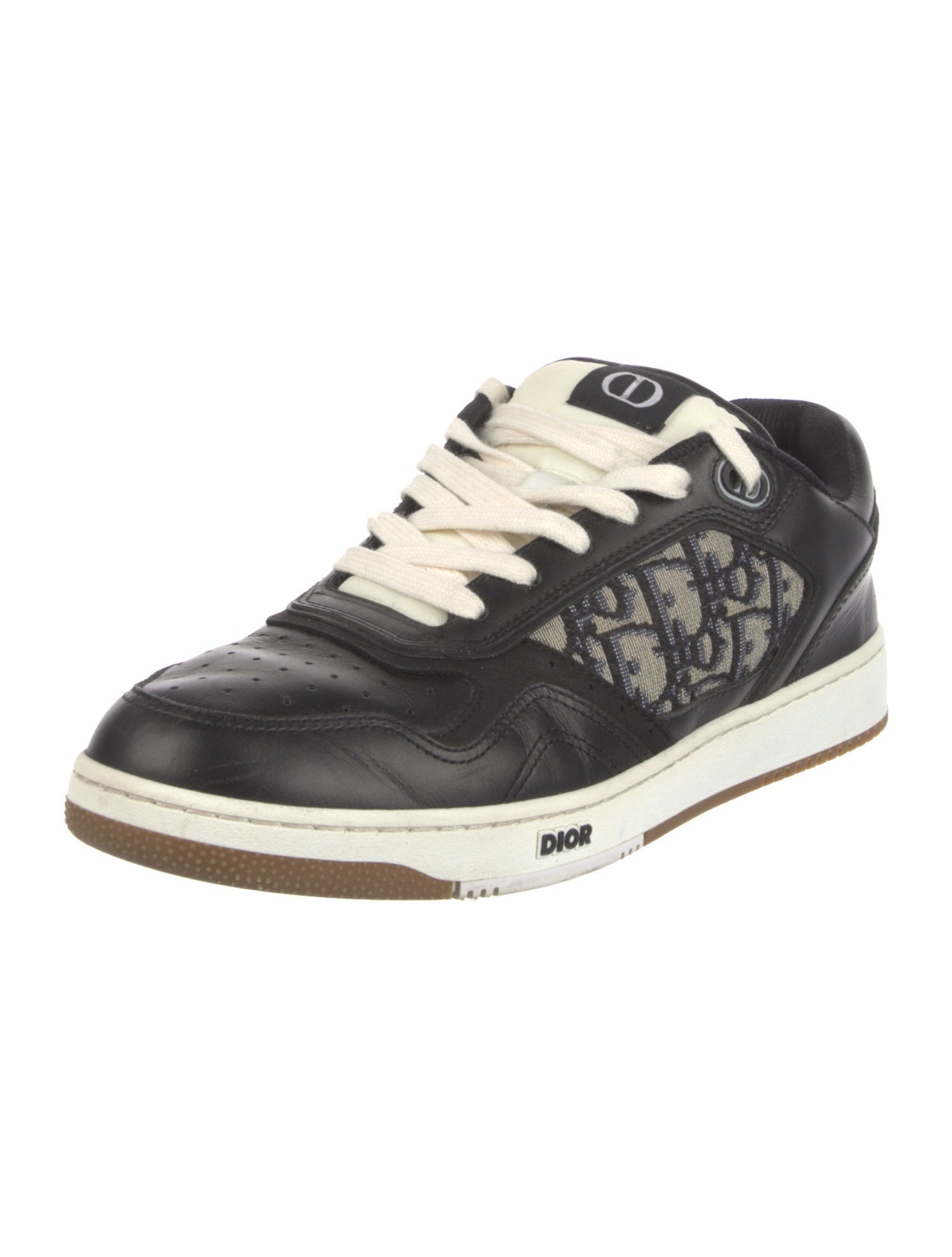DIOR MEN Leather Printed Sneakers
