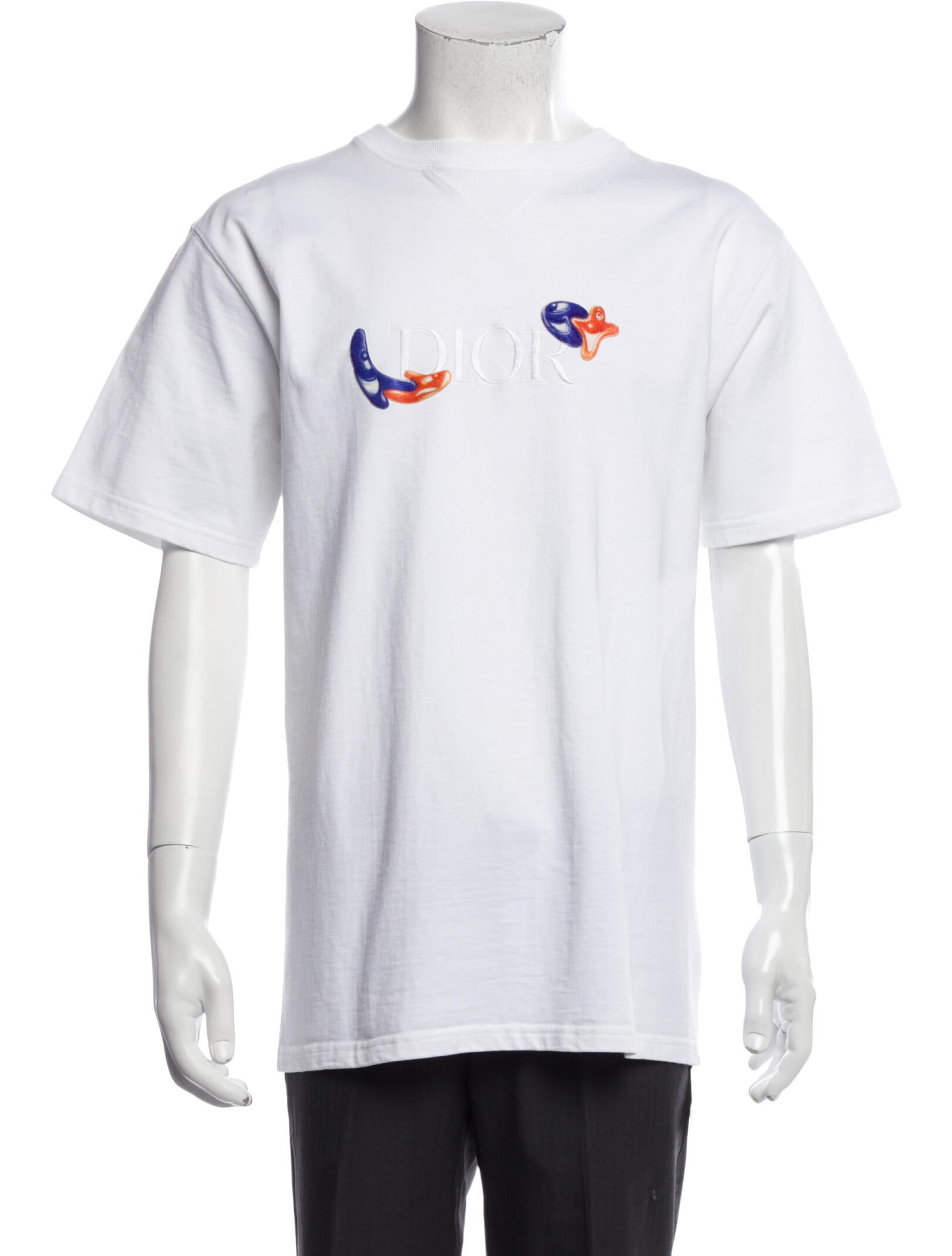 DIOR x Kenny Scharf Graphic Print Crew Neck T-Shirt