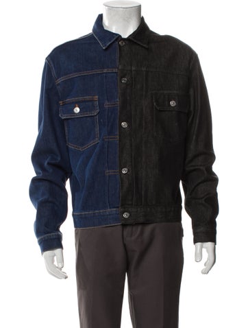 Dior MEN Outerwear 2021 Colorblock Pattern Trucker Jacket Us40, It50 | L