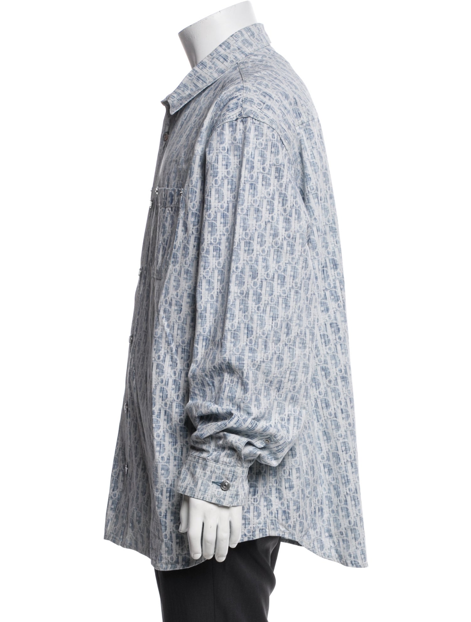 DIOR MEN 2020 Oblique Jacquard Dress Shirt