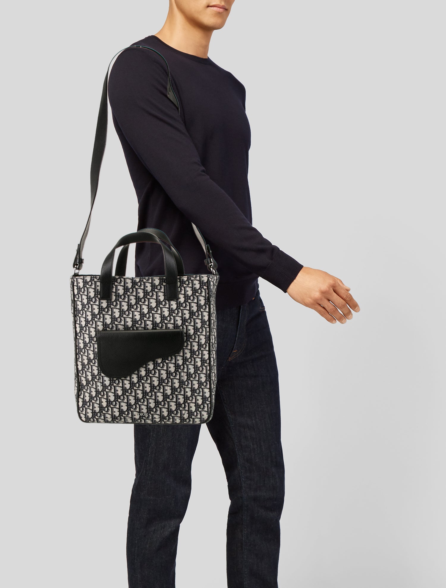 DIOR MEN Oblique Jacquard Saddle