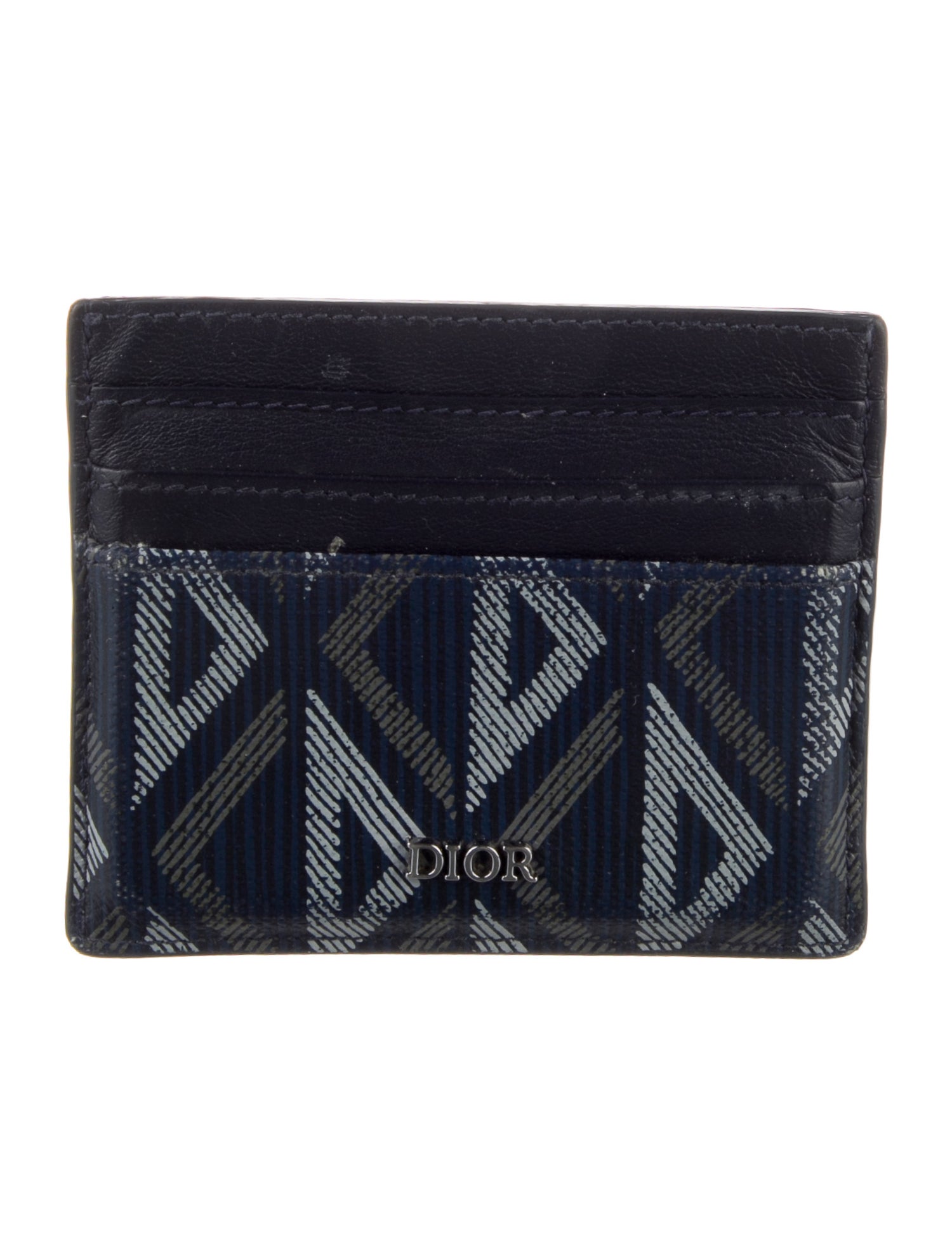 DIOR MEN 2023 CD Diamond Card Holder - Blue Wallets, Accessories