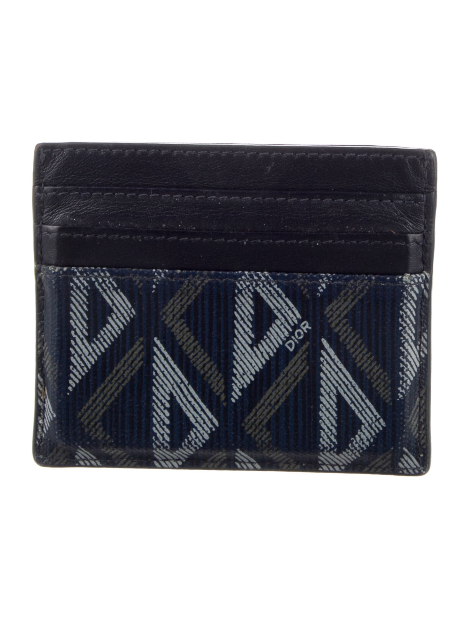DIOR MEN 2023 CD Diamond Card Holder - Blue Wallets, Accessories