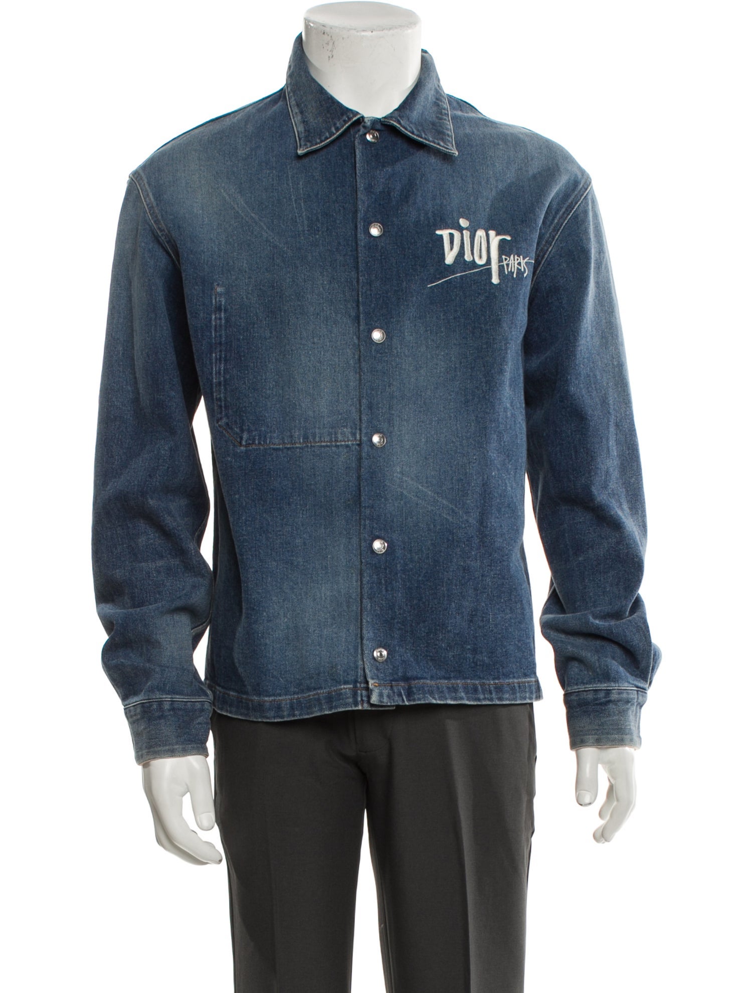 DIOR x Shawn Stussy 2020 Bee Accent Denim Jacket