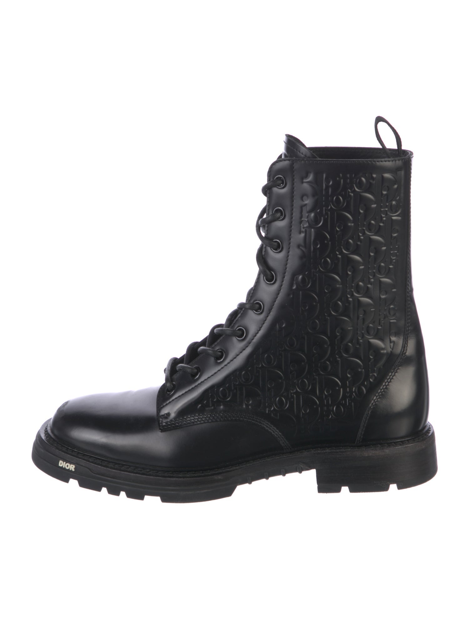 DIOR MEN Leather Combat Boots