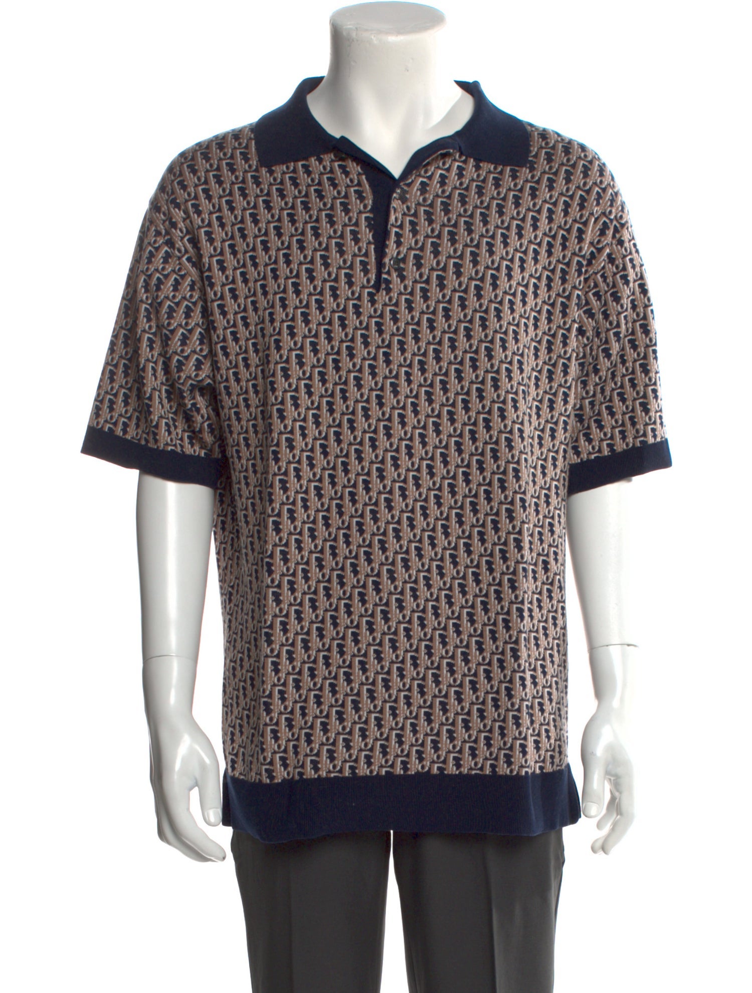 DIOR MEN 2022 Oblique Jacquard Polo Shirt