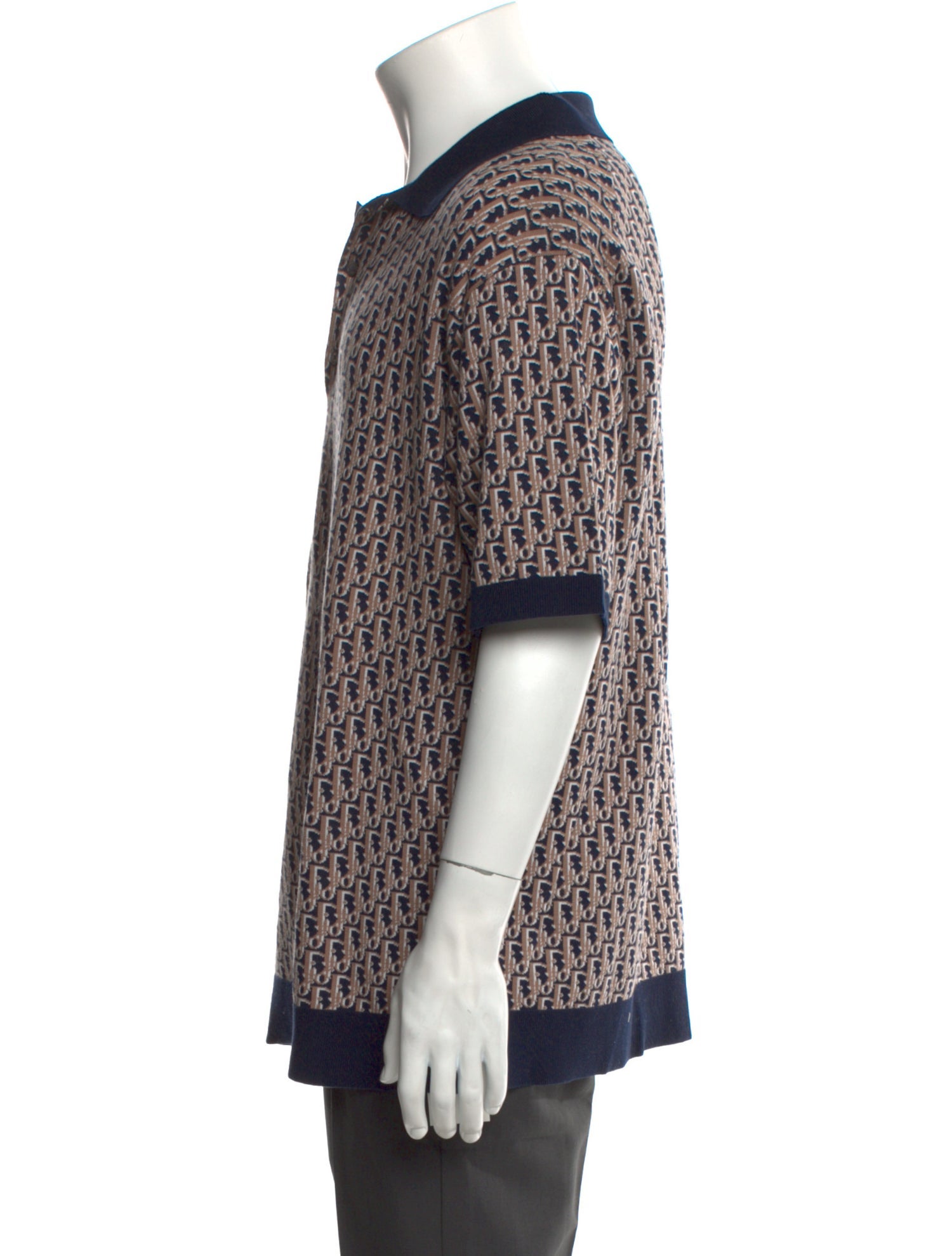 DIOR MEN 2022 Oblique Jacquard Polo Shirt