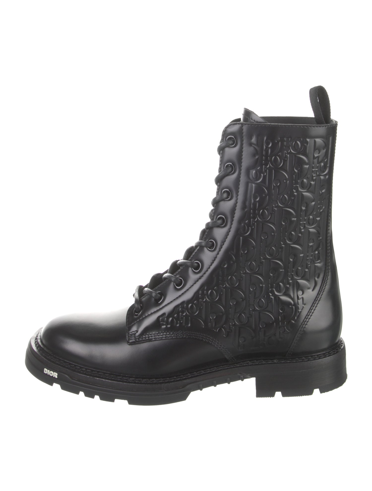 DIOR MEN Leather Combat Boots