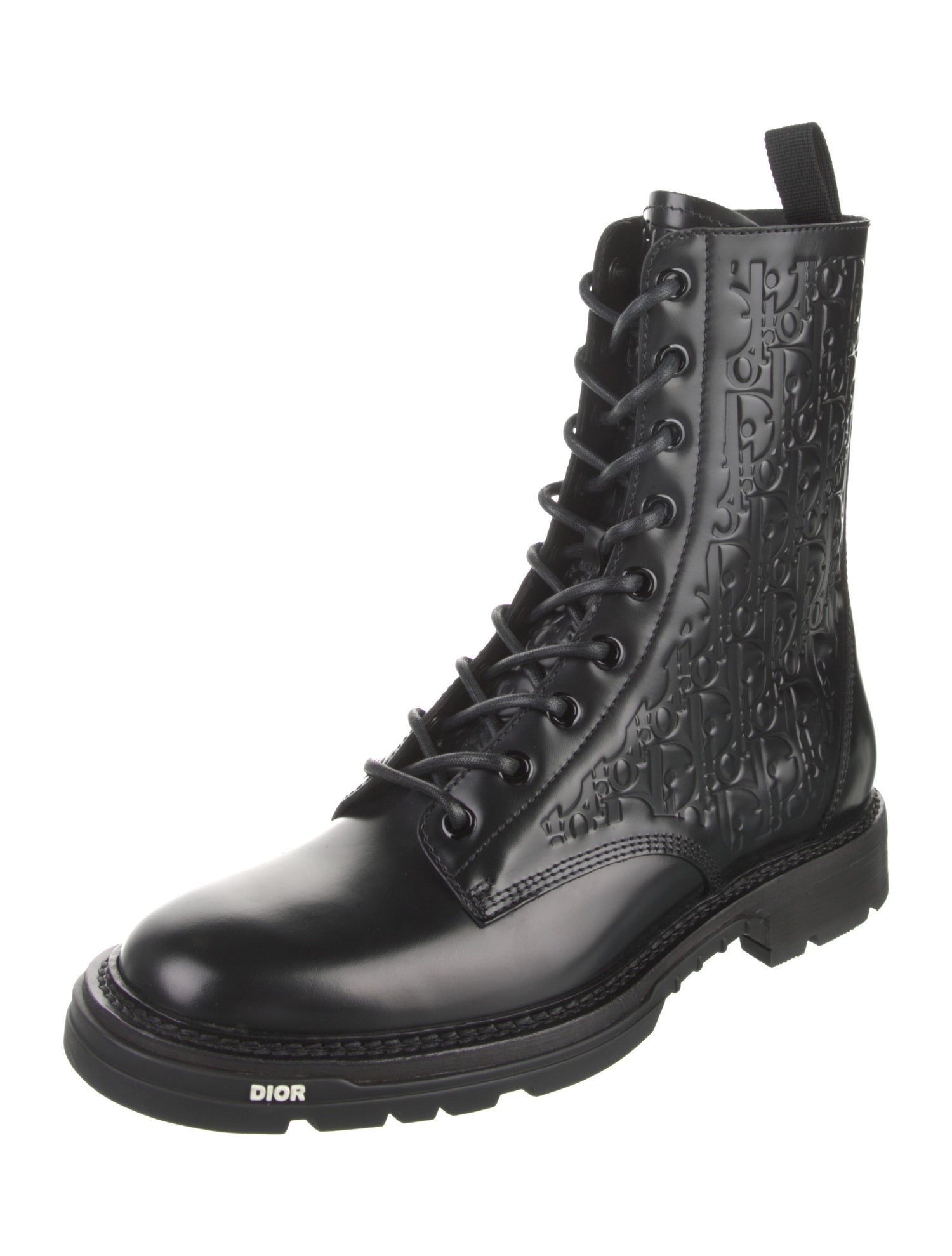 DIOR MEN Leather Combat Boots