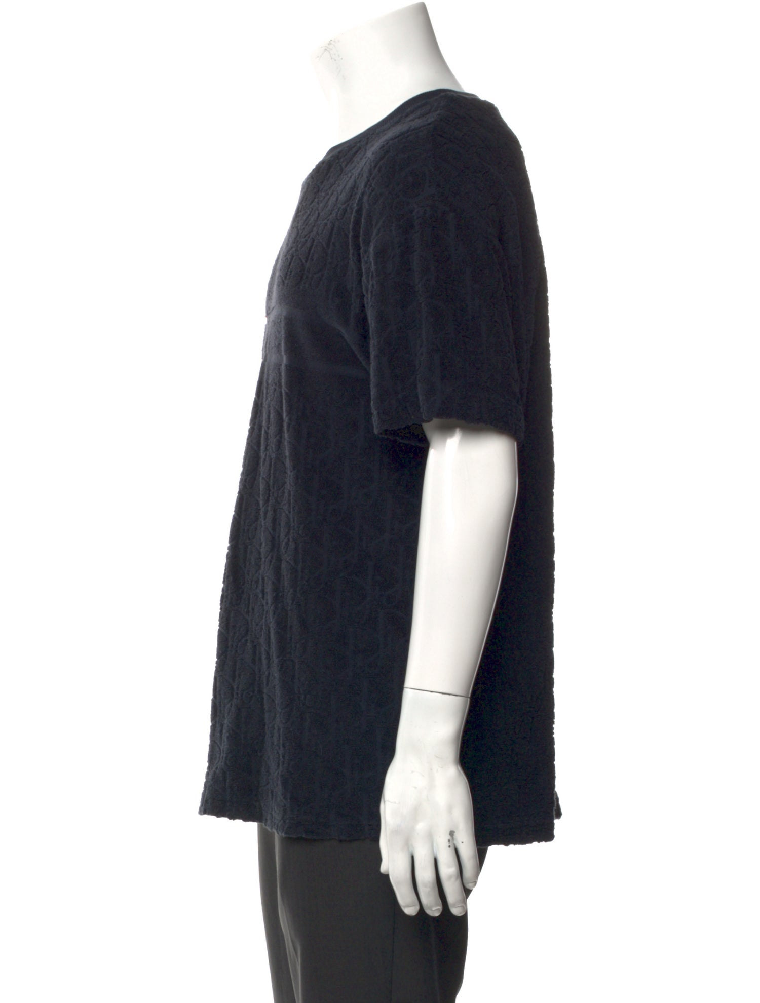 DIOR MEN Oblique Jacquard Crew Neck T-Shirt