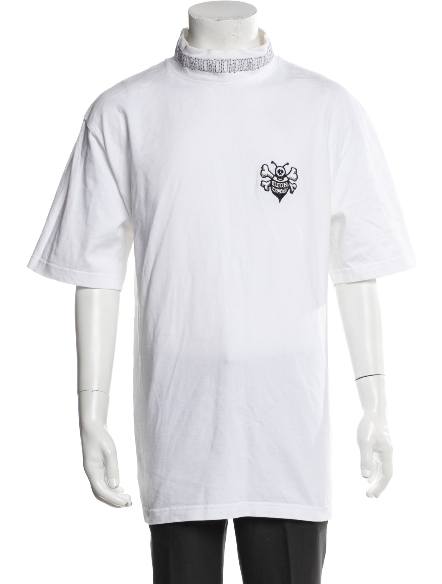 CD Icon T-Shirt, Regular Fit White Cotton Jersey | DIOR