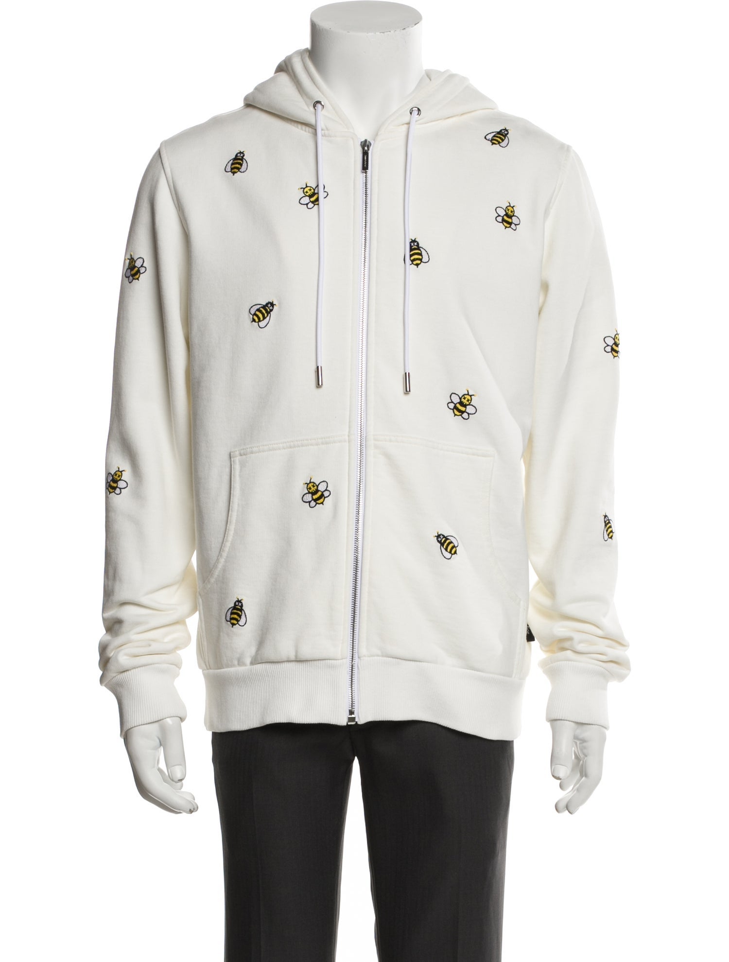 DIOR x KAWS 2019 Bee Accent Pullover - White Sweaters