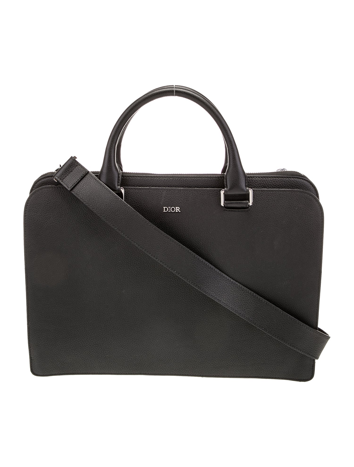 DIOR MEN Leather Messenger Bag