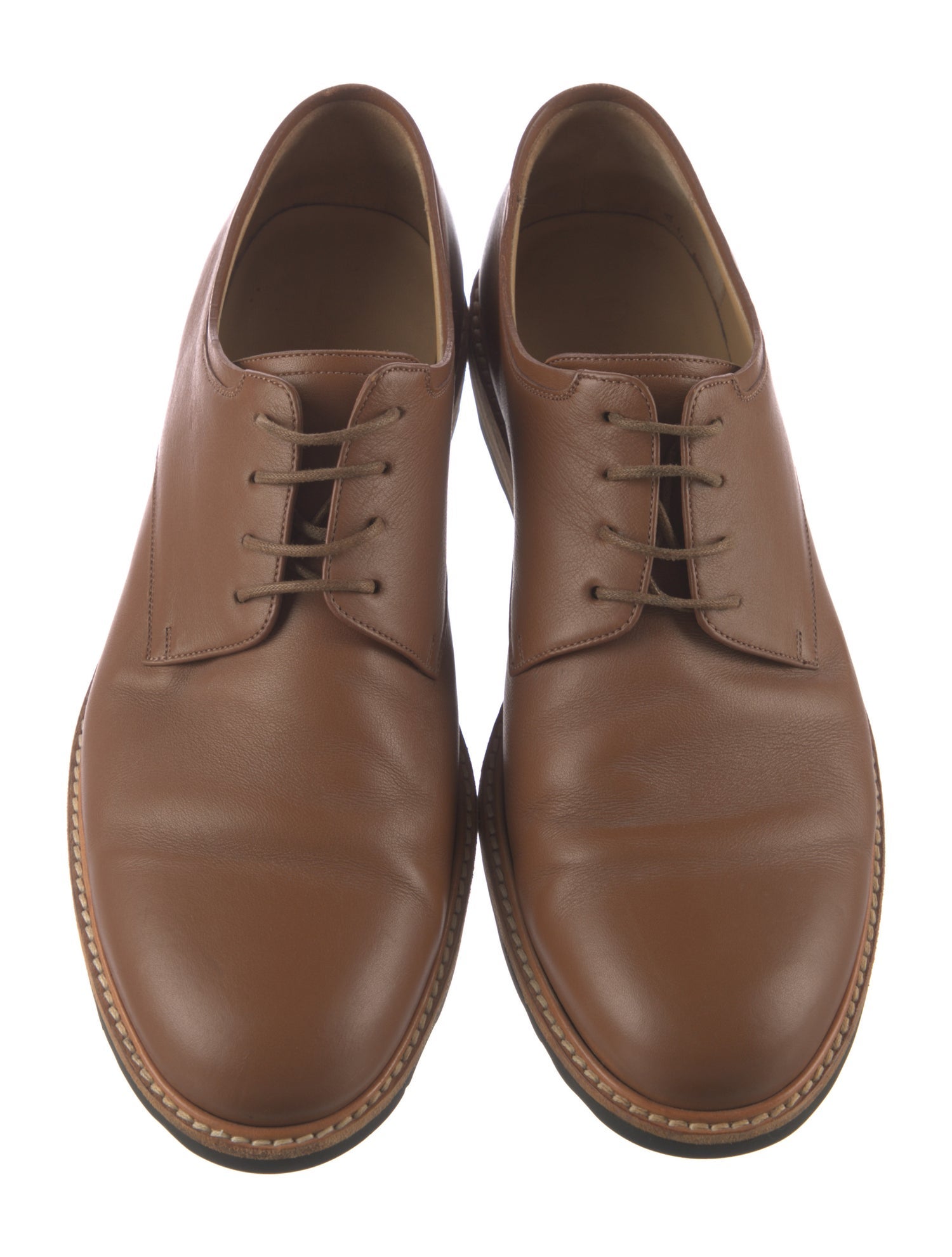DIOR MEN Leather Derby Shoes Brown Oxfords, Shoes DIORM48623
