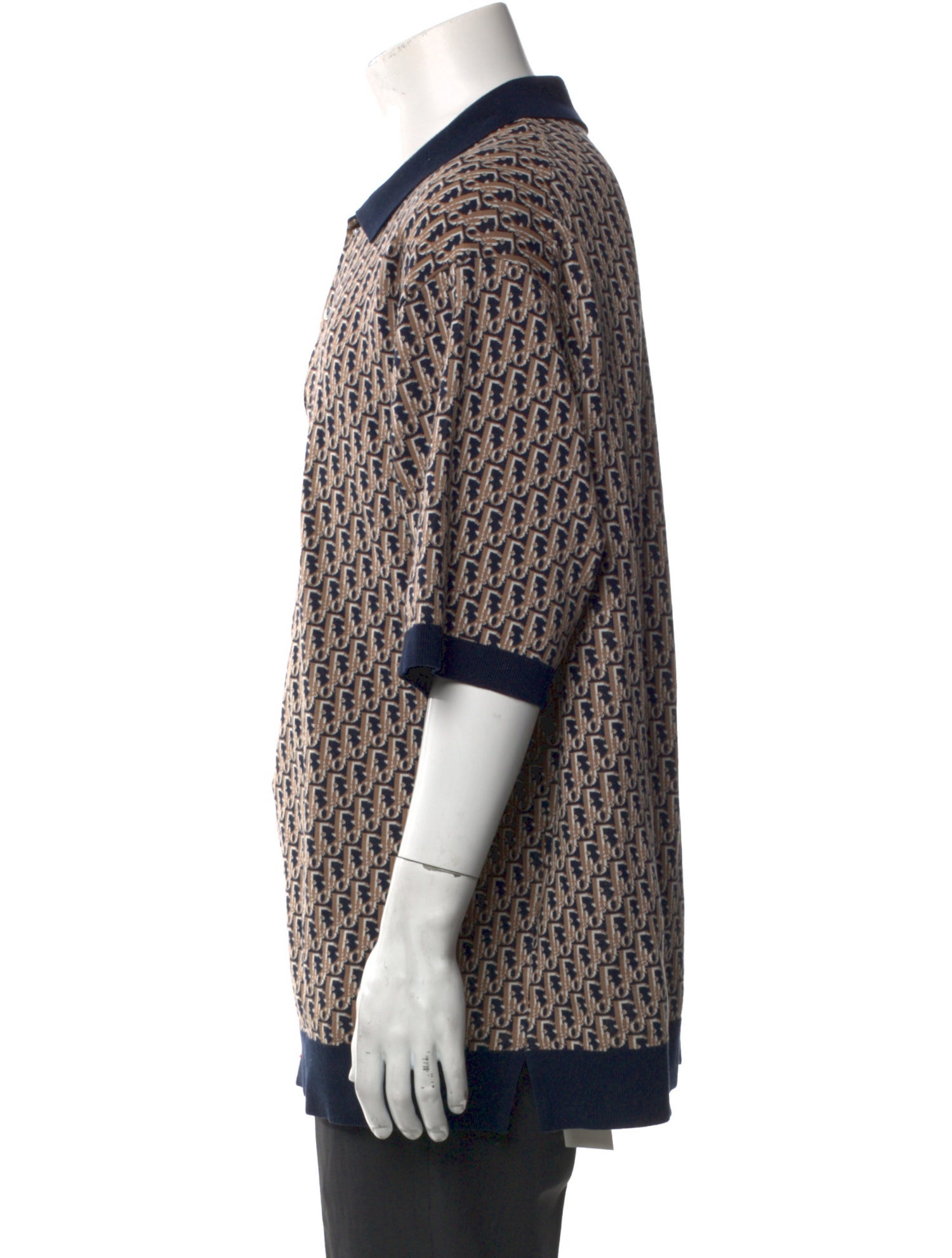 DIOR MEN 2022 Oblique Jacquard Polo Shirt