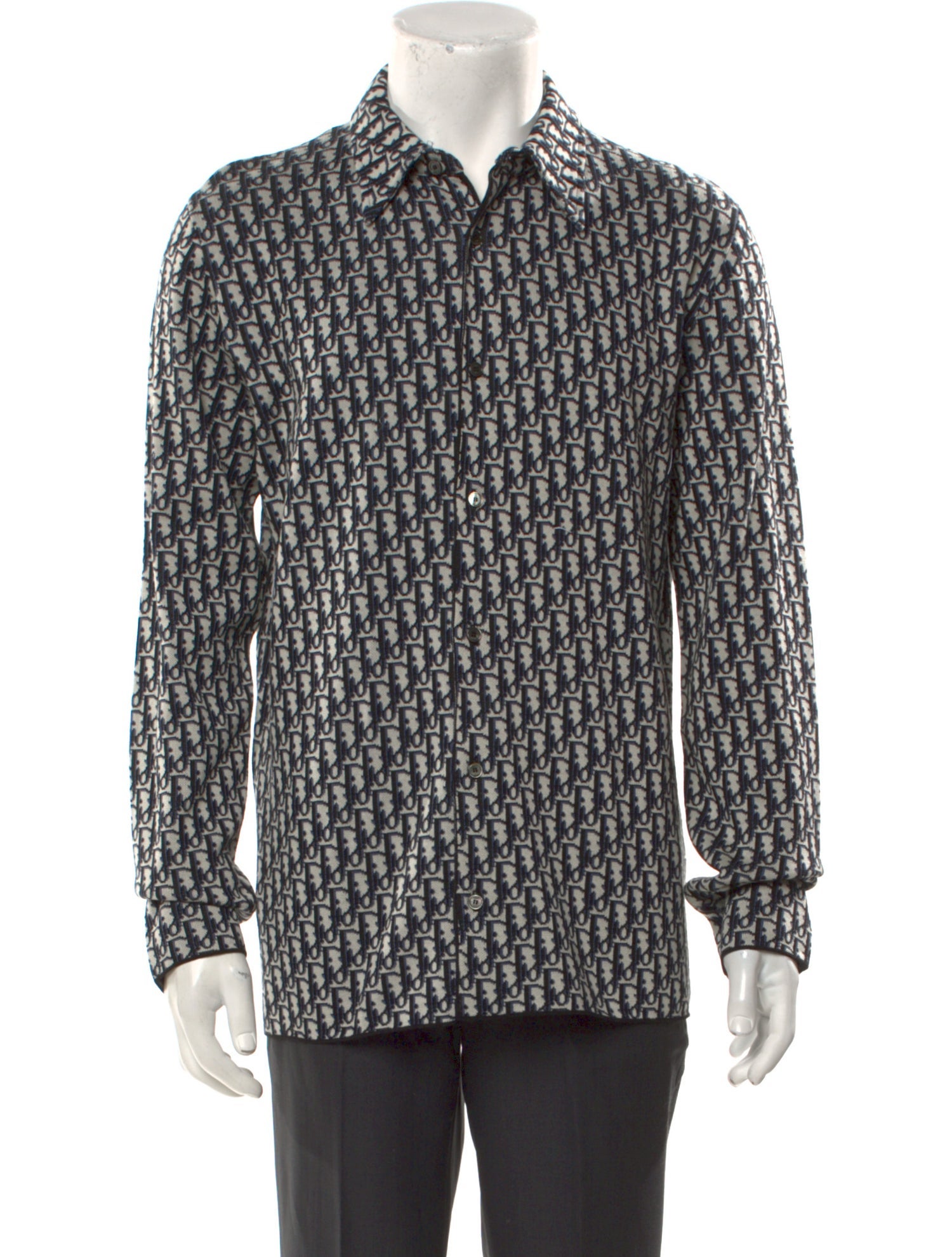 DIOR MEN 2020 Oblique Jacquard Shirt w/ Tags
