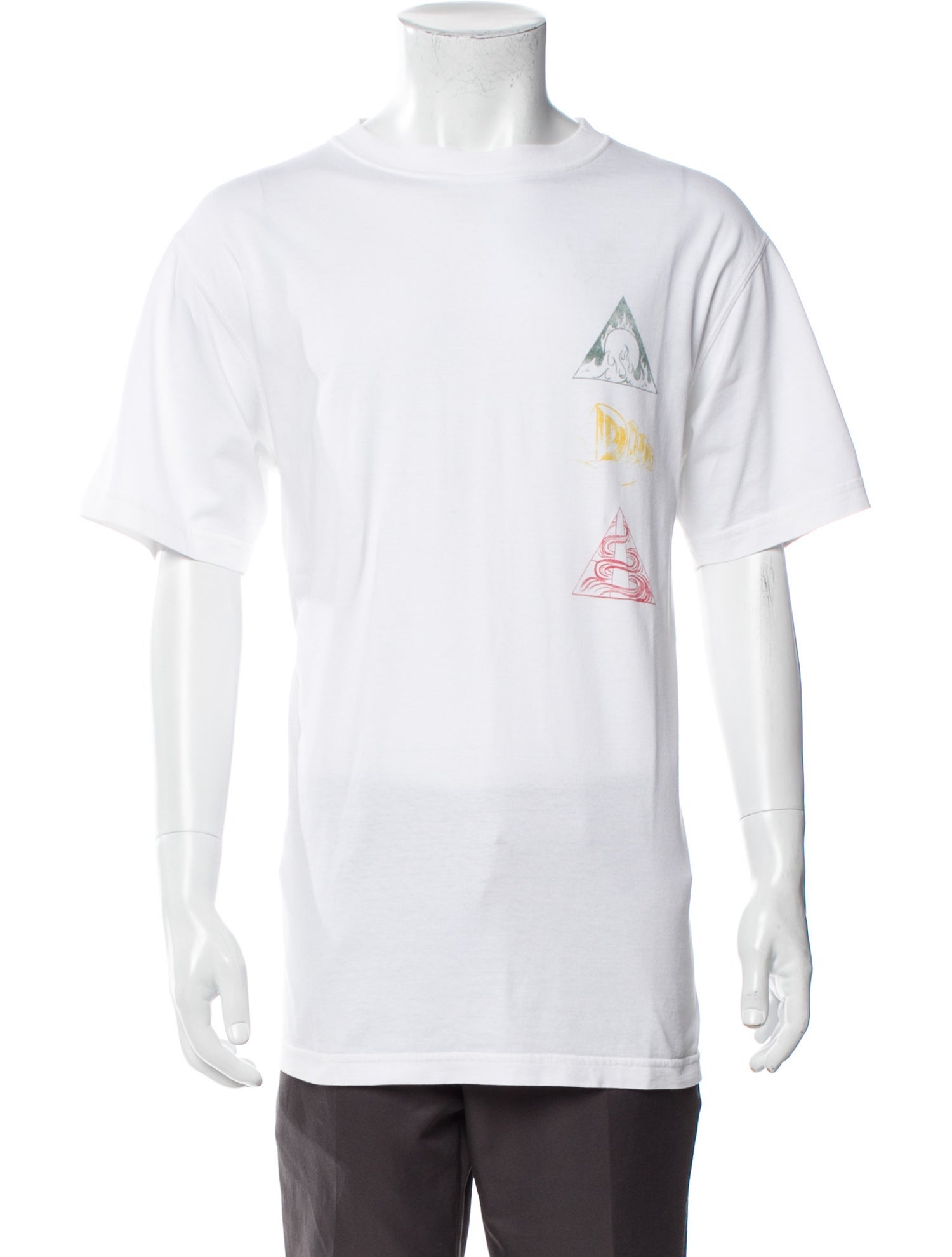 DIOR MEN Graphic Print Crew Neck T-Shirt