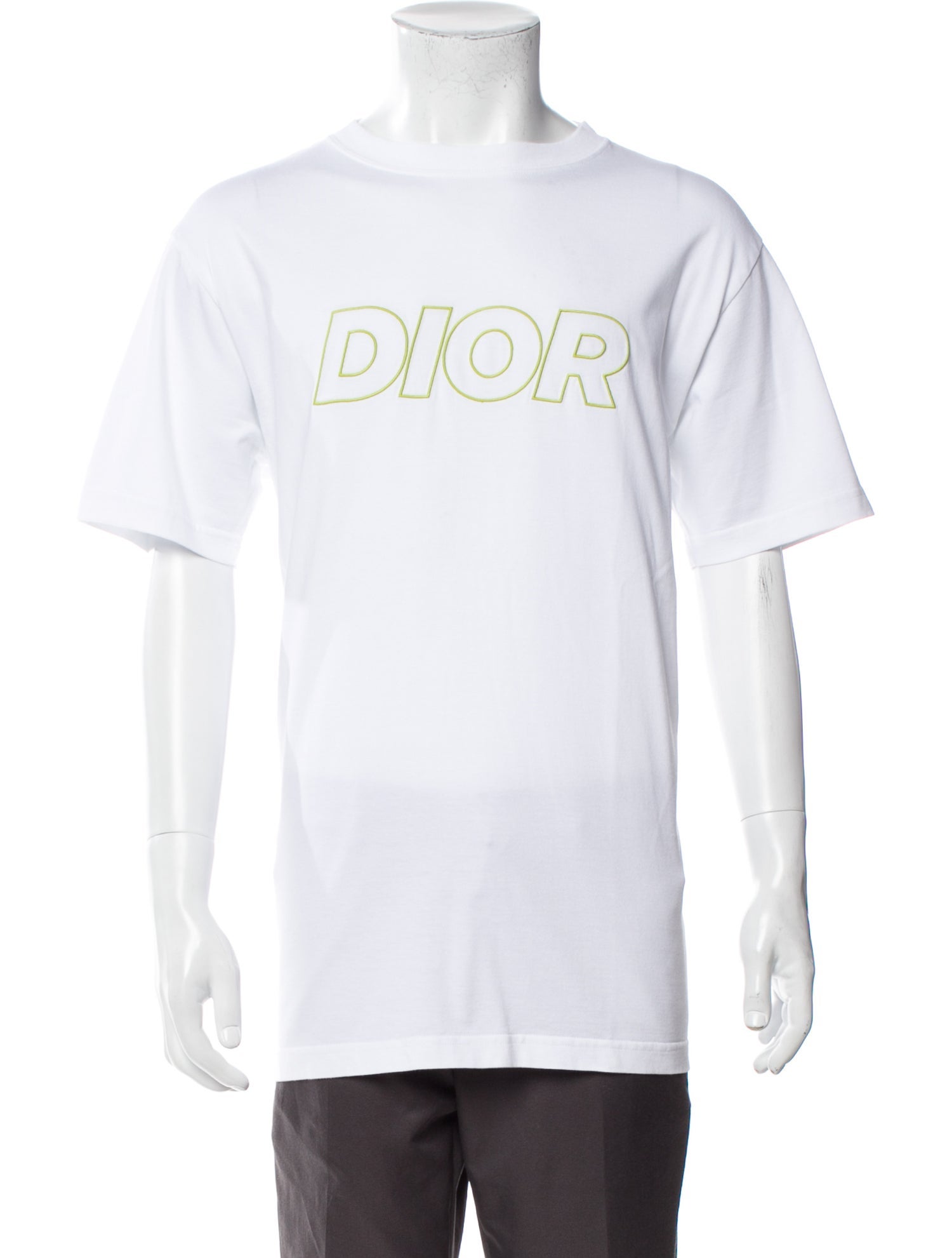 DIOR MEN Graphic Print Crew Neck T-Shirt