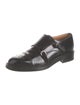 DIOR MEN Leather Eyelet Trim Monk Straps