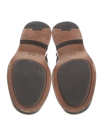 DIOR MEN Leather Eyelet Trim Monk Straps