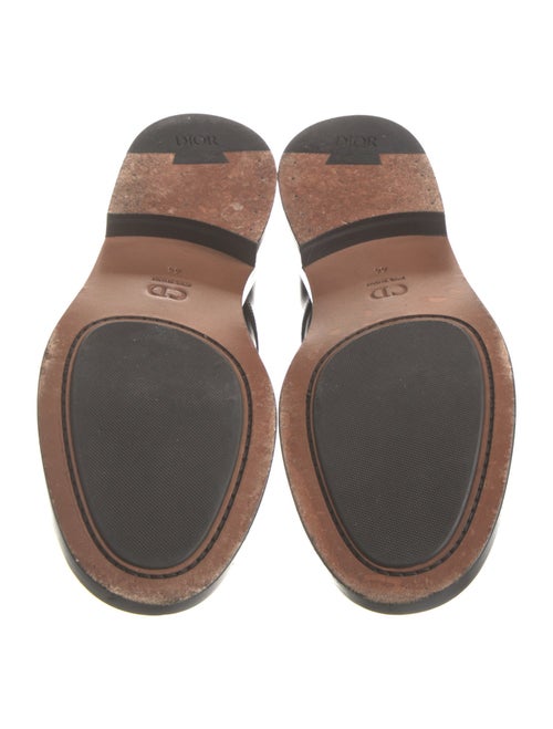 DIOR MEN Leather Eyelet Trim Monk Straps