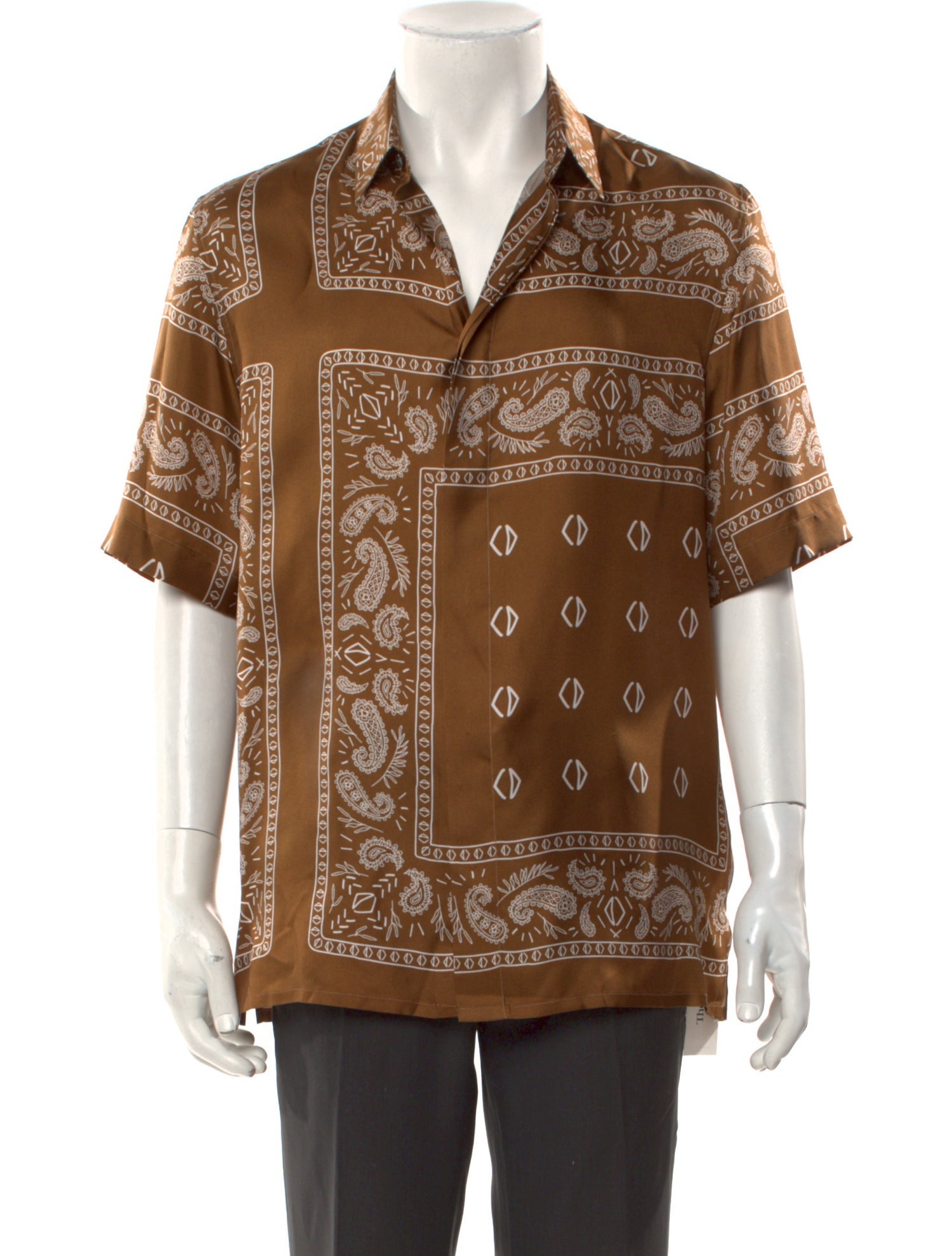 DIOR MEN Silk Paisley Print Shirt