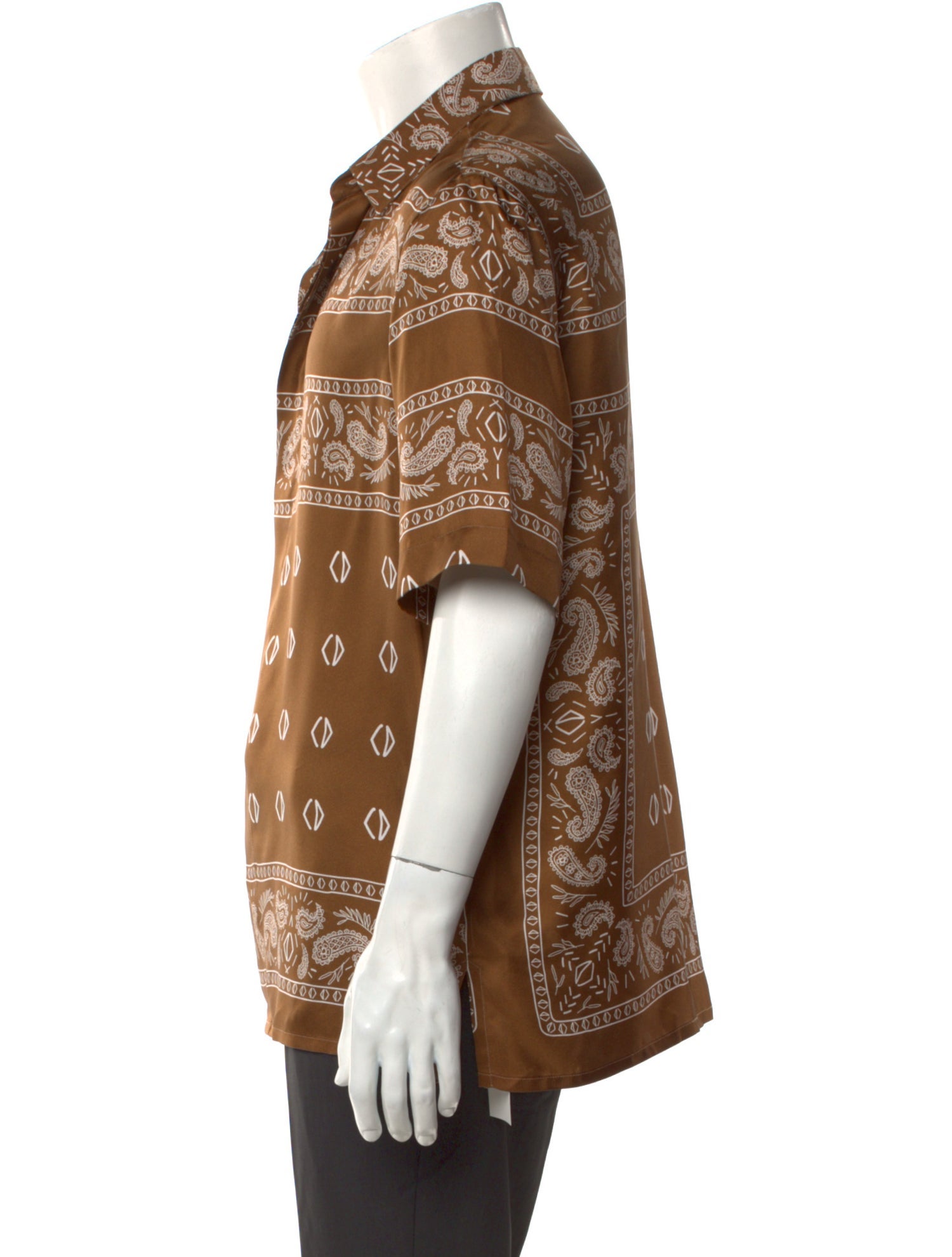 DIOR MEN Silk Paisley Print Shirt