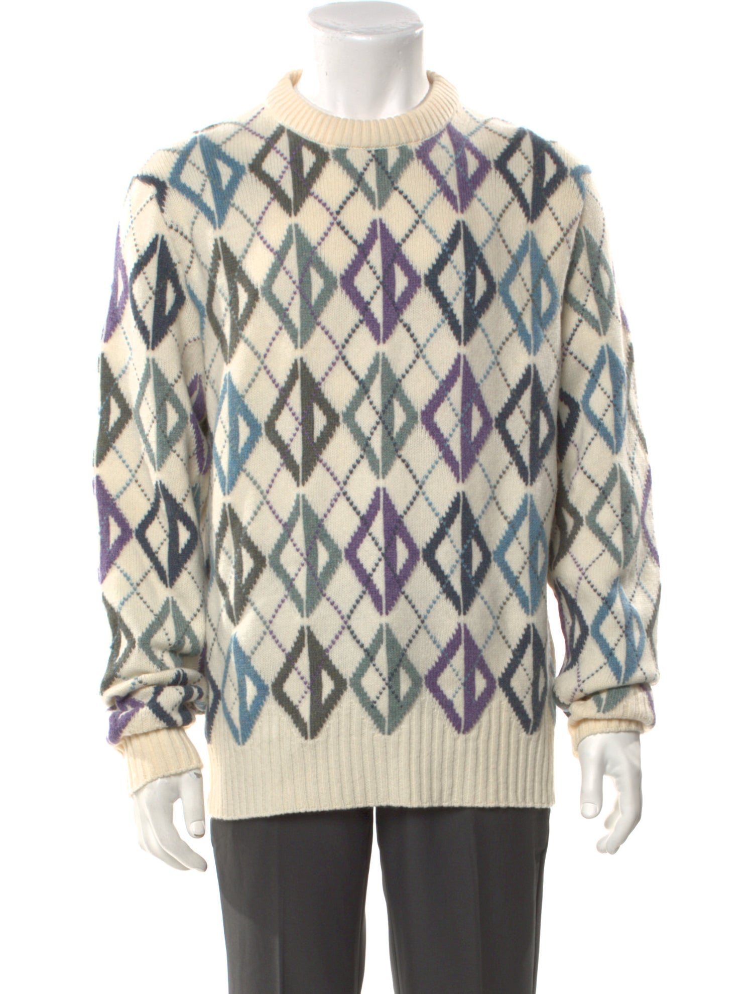 DIOR MEN Virgin Wool Printed Pullover