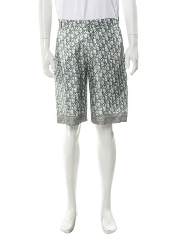 Dior MEN Shorts Oblique Jacquard Flat Front Us36, It46 | S